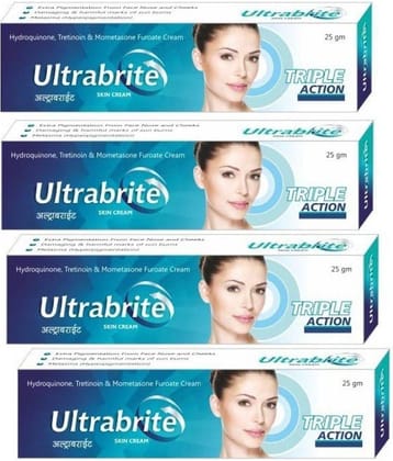 ULTRABRITE CREAM 25 GM ( PACK OF 4) Hand Cream 100 g Pack of 4