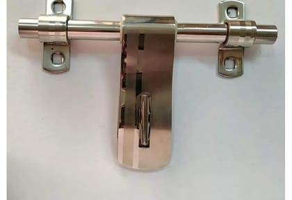 ADISON Handles with Kadi Set of 1 for Main Doors and Gates Silver Colour Stainless Steel Pack of 1 Set with Handle and Rod Style 3 | Silver ADISON Handles with Kadi Set of 1 for Main Doors and Gates Silver Colour Stainless Steel Pack of 1 Set with Handle and Rod Style 3 | Silver