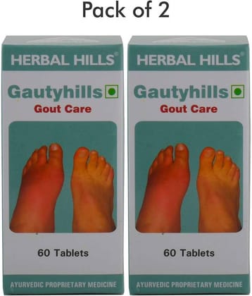 Herbal Hills Gautyhills 60 Tablets - Pack of 2 Tablets 1 mg