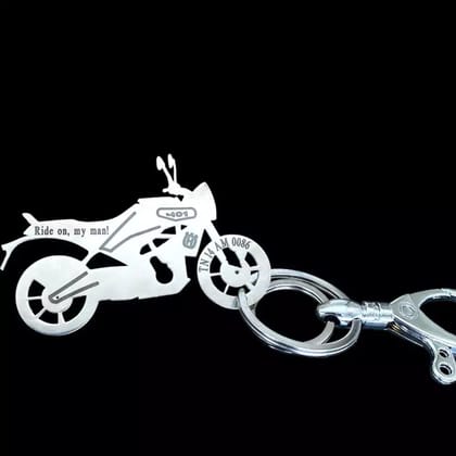 Husqvarna Svartpilen 401 Keychain-Silver