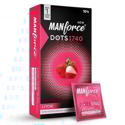 SUPER MANFORCE CONDOMS (LITCHI) 10'S