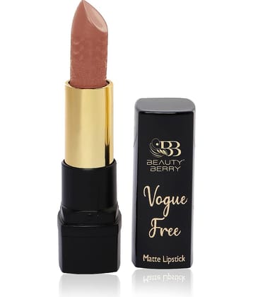 Beauty Berry Vogue Free Matte Lipstick 3.2g, Nude (Shade - 04)