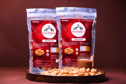 Desi Mitahara's Sweet Shankarapali/Shankarpara | 1kg-500g x 2 Pack I Crispy Deep-Fried Flour Snack Coated in Sugar | Desi Mitahara's Sweet Shankarapali/Shankarpara | 1kg-500g x 2 Pack I Crispy Deep-Fried Flour Snack Coated in Sugar |