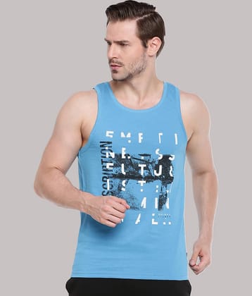 Force NXT Pack of 1 Cotton Regular Fit Men's T-Shirt ( Blue )