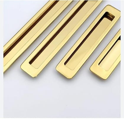 ADISON Stylish Italian Style Chest Handle for Drawers, Rust and Corrosion Proof, Suitable for Indoor and Outdoor Drawers and Wardrobes, Modern Look, Eases Opening and Closing (96MM, Gold)