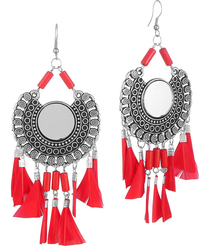 Darshini Designs daily wear pink colour earrings for women and girl.