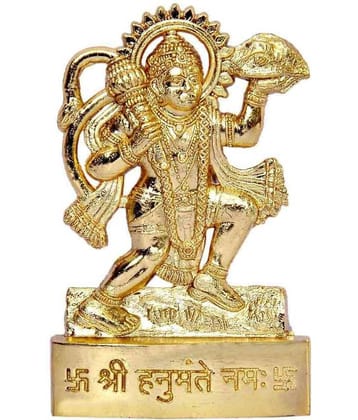 Shri Astha Vinayak Brass Lord Hanuman Idol ( 10 cm )