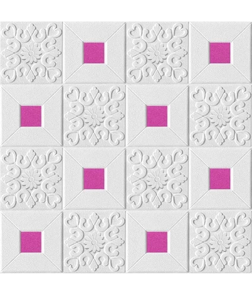 HINGOL Abstract 3D Wallpaper ( 70 X 77 ) cm ( Pack of 1 )