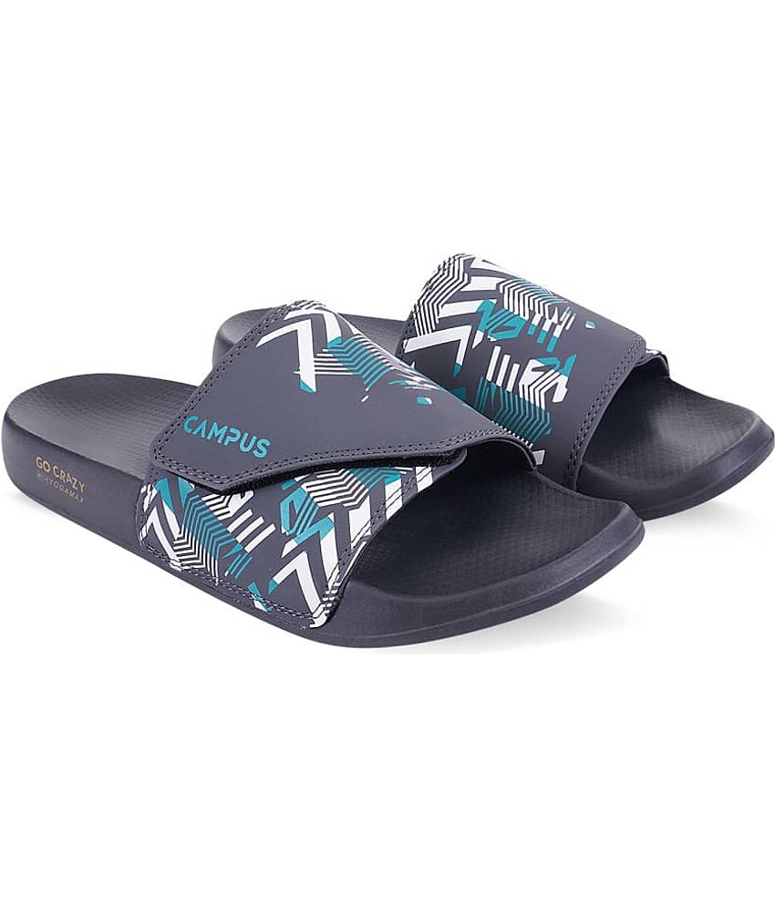 Campus Blue Men's Slide Flip Flop  (Pair of 1)