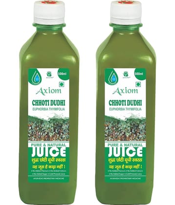 Axiom Chhoti Duddhi Juice 500ml (Pack of 2)|100% Natural WHO-GLP,GMP,ISO Certified Product