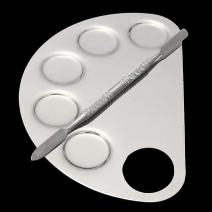 Elecsera Stainless Steel Cosmetic Makeup Palette Spatula Foundation Mixing Tool ()