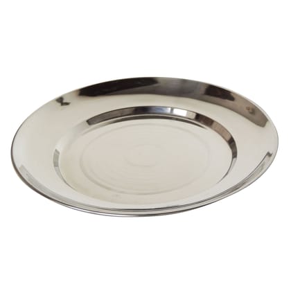 Silver Touch Dinner Plate Full Size Stainless Steel Plate (SMAS090 C)