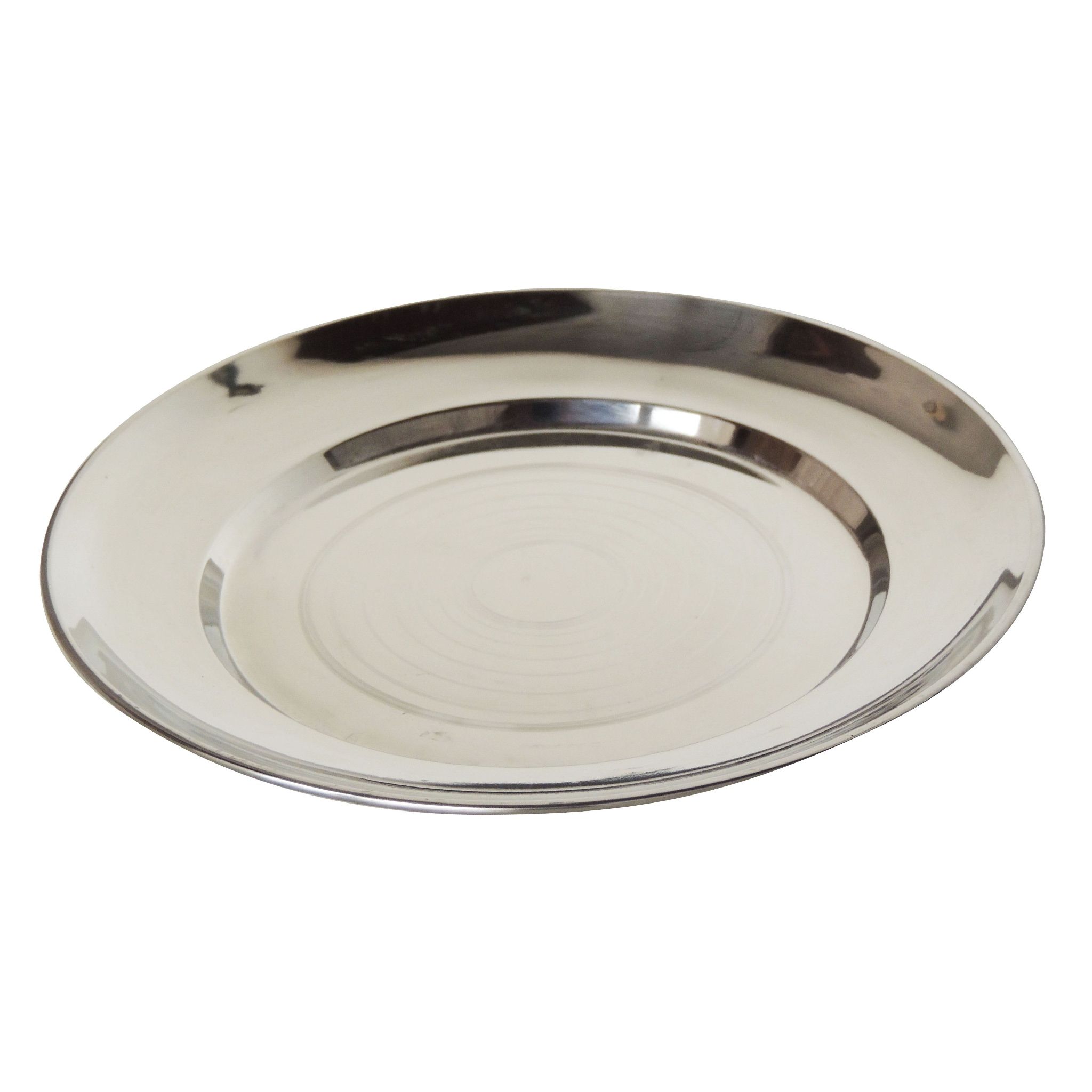 Silver Touch Dinner Plate Full Size Stainless Steel Plate (SMAS090 C)