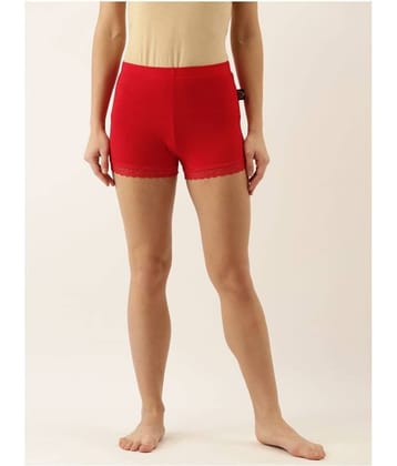 Zebu Poly Viscose Cut-Offs - Red