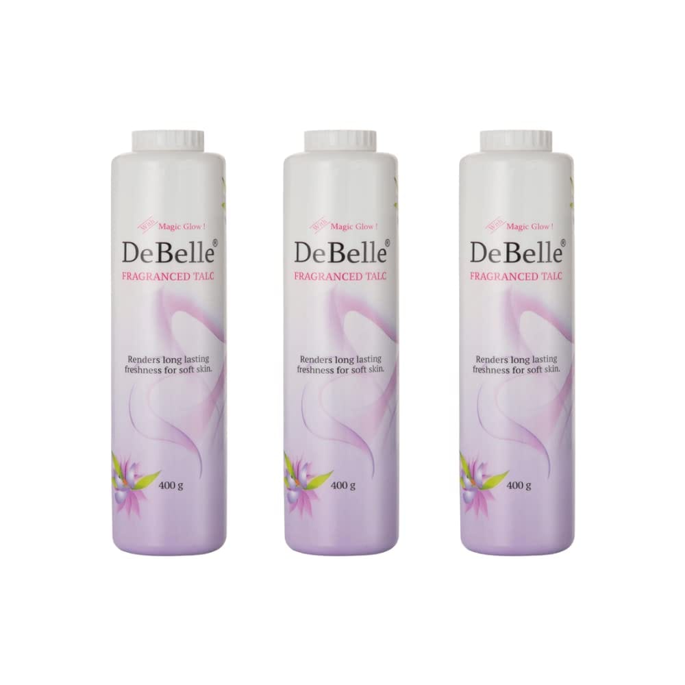 DeBelle Fragranced Talcum Powder, White, 400g (Combo Pack Of 3)|Women | New Look DeBelle Fragranced Talcum Powder, White, 400g (Combo Pack Of 3)|Women | New Look - White / 1 count (Pack of 3)