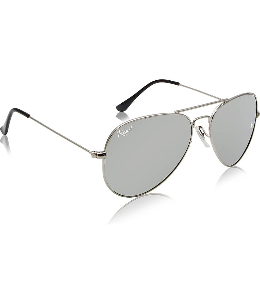 RESIST EYEWEAR Silver Pilot Sunglasses ( Pack of 1 )