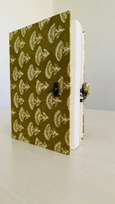 Handmade Fabric Diary with Metal Lock