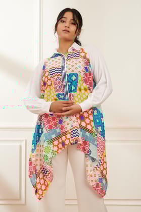 VIVID printed shirt-MULTI VARIENT PRINT / Viscose Bemberg (Natural) / M