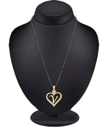 HEER COLLECTION - Golden Mangalsutra ( Pack of 1 )