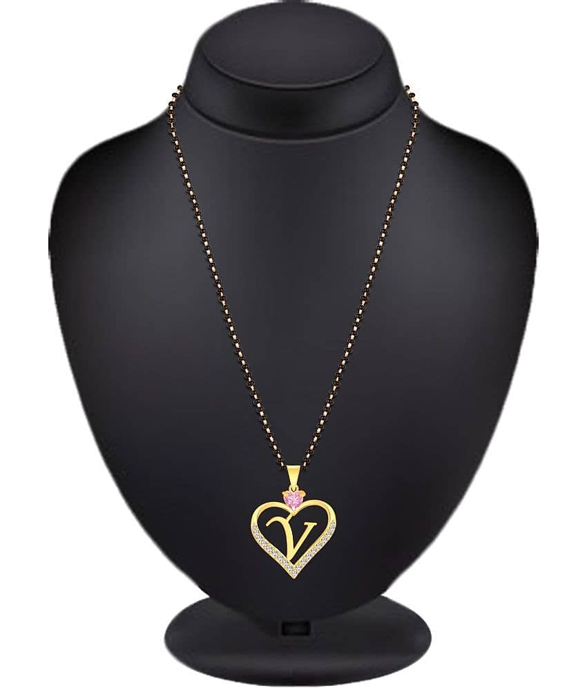 HEER COLLECTION - Golden Mangalsutra ( Pack of 1 )