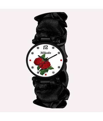 Mikado - Black Fabric Analog Womens Watch
