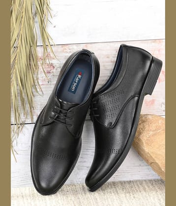 Karsun Black Men's Derby Formal Shoes