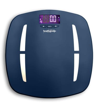 Healthgenie Digital Body Composition Monitor Weighing Scale, Strong & Best ABS B Weighing Scale HB-331 (Royal Blue)