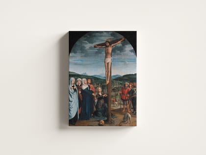 FURNISHUB Christ on the Cross (circa 1515) Gerard David | Wall Art Painting for Home, Caf, and Office Dcor | Christ On The Cross Painting
