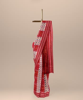 Multicolor  Cotton Handloom Sambalpuri Saree