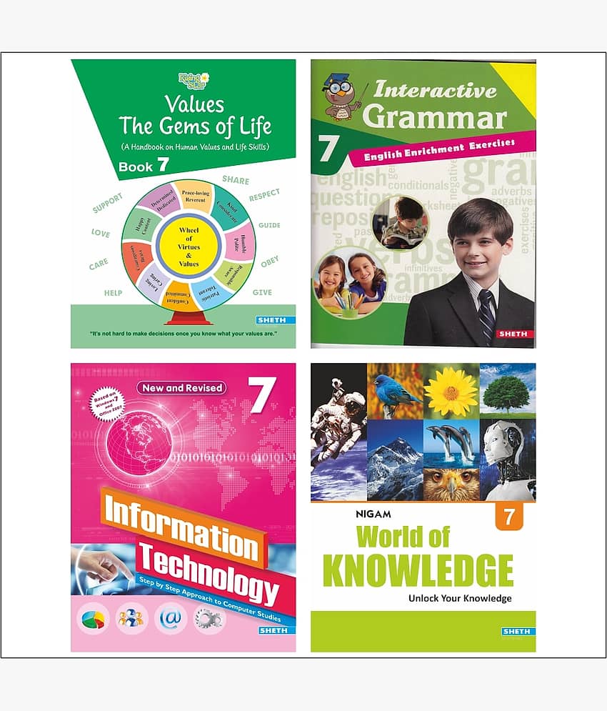 Self Enhancement Workbooks for Students Grade 7 Combo Book Set (Set of 4)