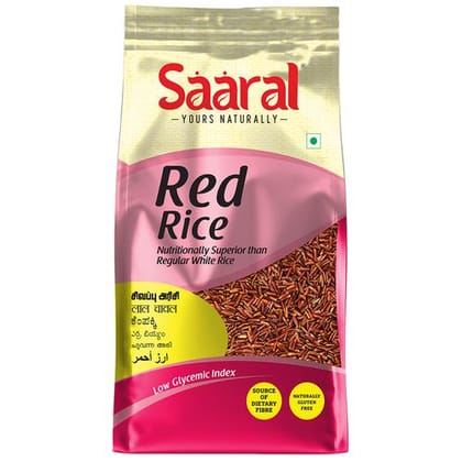 Saaral Native Rice & Millets, Red Rice, Rich In Fibre, Helps In Digestion, 500 G