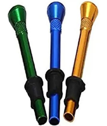PUFF SMART Metal Bong Shooter Mouth Tip Filters 6cm 3 Pcs Aluminium Outside Fitting Hookah Mouth Tip  (Multicolor, Pack of 3)