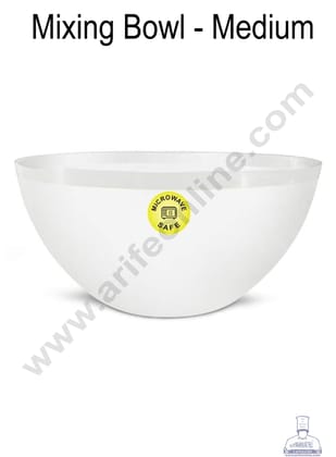 Cake Decor Plastic Mixing Bowl - Multicolor - Medium ( 20 x 20 x 10 )