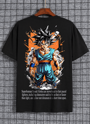 Goku Splash Oversized Premium Cotton T shirt-S
