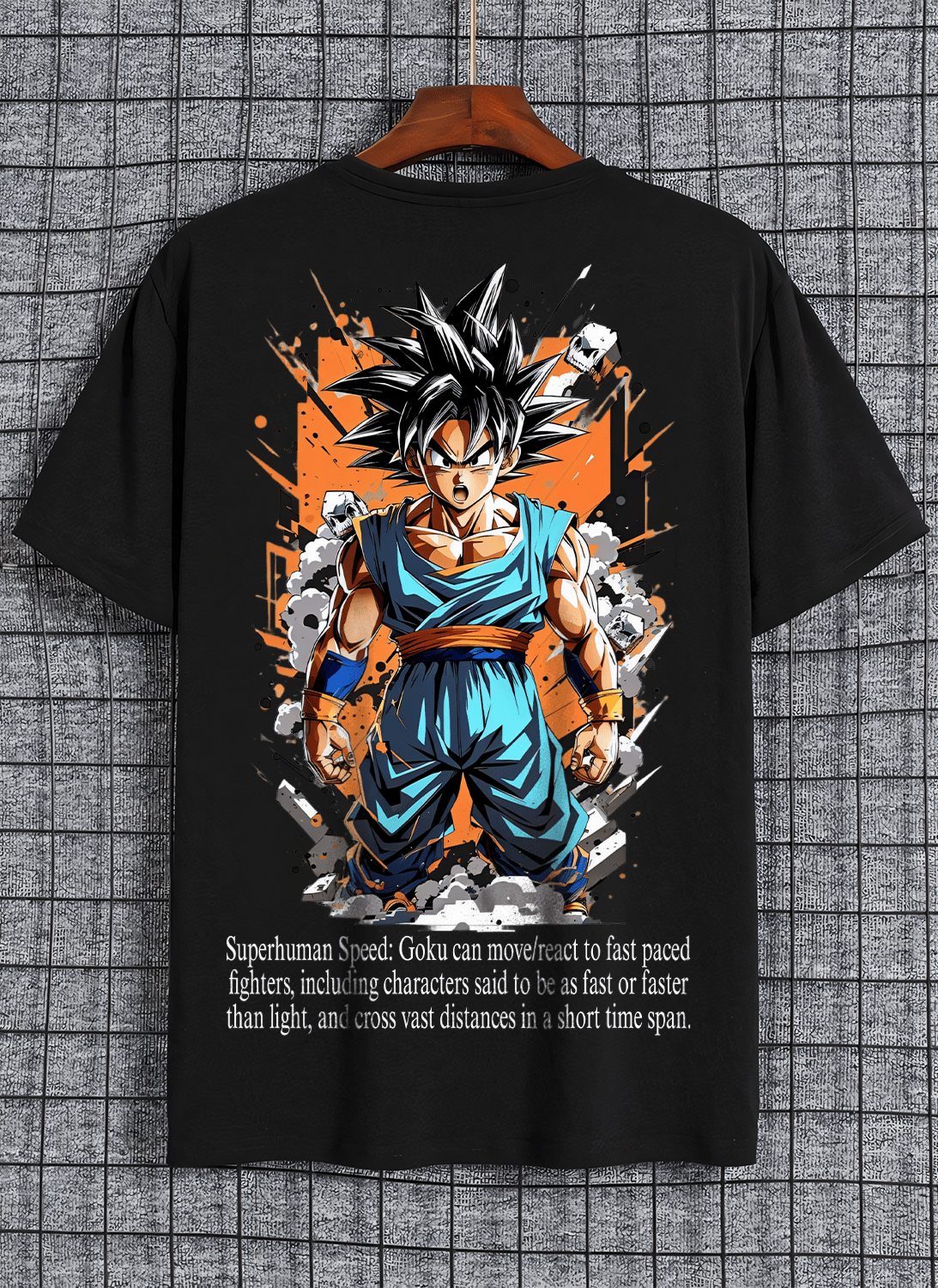 Goku Splash Oversized Premium Cotton T shirt-S