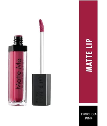 Swiss Beauty Matte Liquid Lipstick (Fuchsia Pink), 6ml
