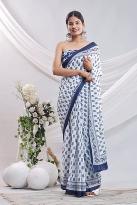 Cotton 92*80 Mulmul Saree