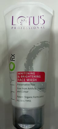 Lotus herbals professional whitening brightening face wash 80 g Lotus herbals professional whitening brightening face wash 80 g