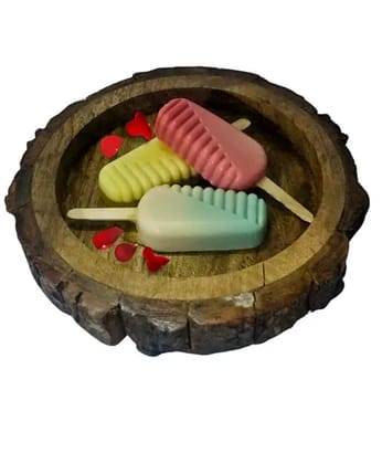Aesthetic living Sweet Tooth-Ice Candy-Goat Milk Handmade Soap with Cranbery Oil, 110 gm