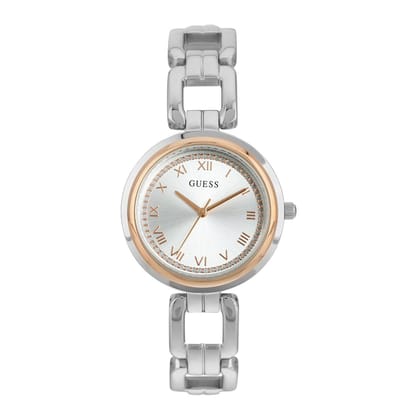 Guess Women 32 mm Silver Dial Analog Watch- U1387L4M-Silver