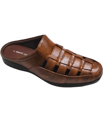 RAGE GAZE - Brown Men's Sandals