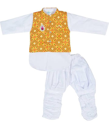 Archiecs Creations Baby Boys Cotton Kurta Sets ( Pack of 1 , White )