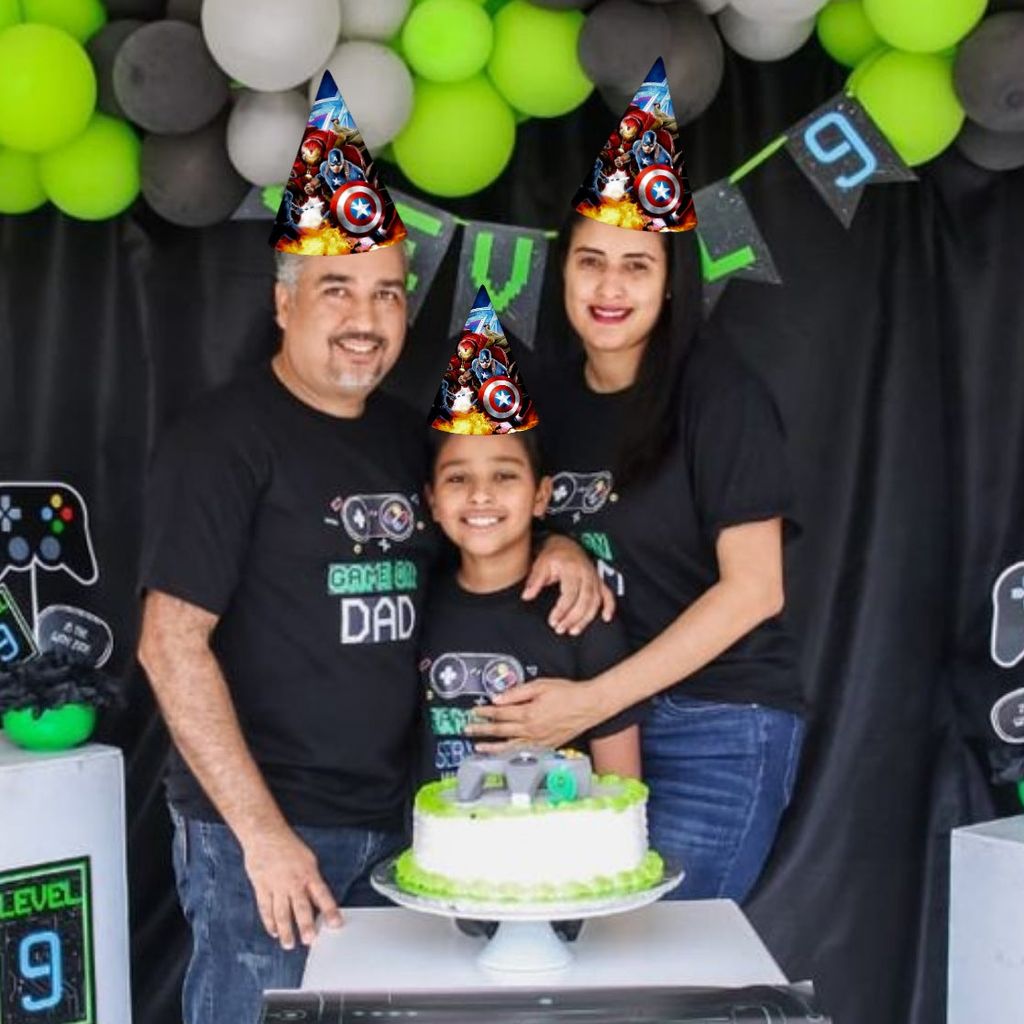 Avenger Theme Birthday Paper Caps/Hats - 8PC
