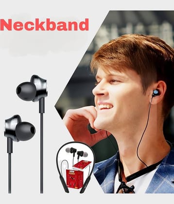 CHARKEE NB-804 Wireless Neckband In-the-ear Bluetooth Headset with Upto 20h Talktime Music Controls - Black