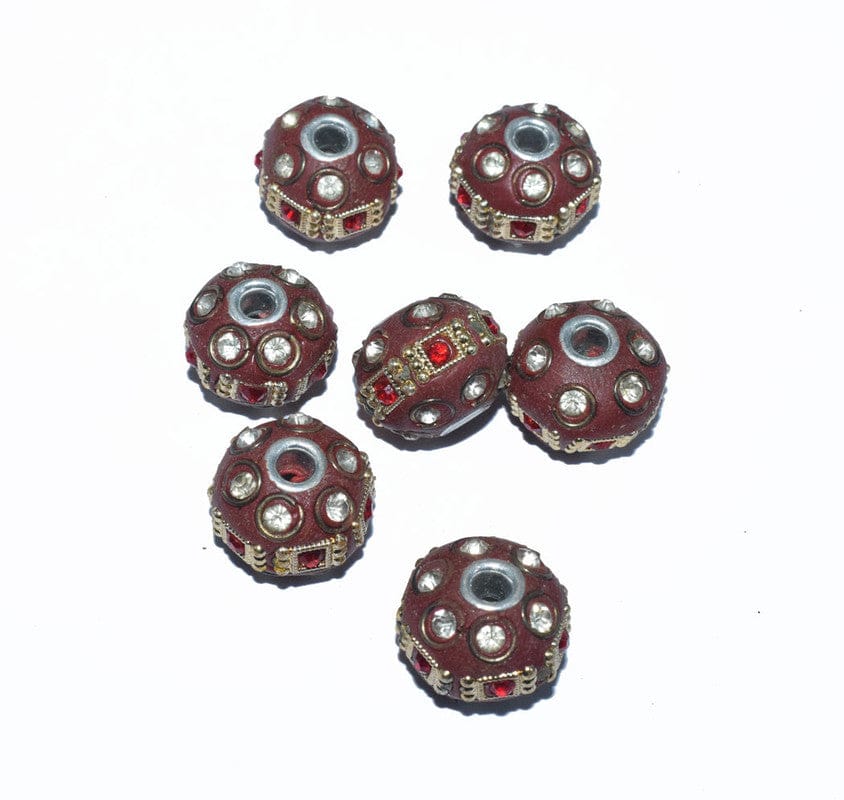 Handmade Kashmiri Beads use for jewelry makings, KASM-28-Per Packet of 25 Pcs / 15X20 MM