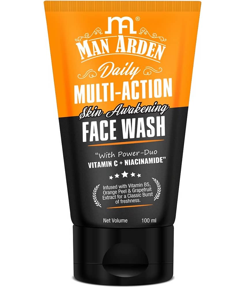 Man Arden Daily Multi-Action Skin Awakening & Brightening Face Wash | With Power Duo Vitamin C + Niacinamide, 100 ml