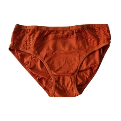 Women Hipster Pant Liner Colour-Orange Set-L,Xl