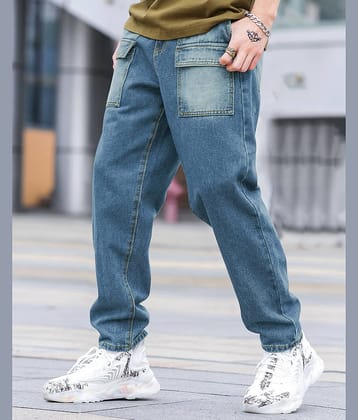 Eyebogler Solid Men's Jeans - Indigo Blue ( Pack of 1 )