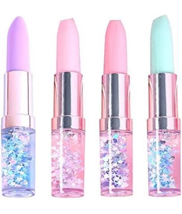 2380Y-YESKART 4 PC Glitter BEAUTYFUL SHAPE Pen Gel Pen Makeup Artist Pen For Kids Beauty Plastic Cute Gel Pen Best Birthday Gift Return Gift For Kids (4 Pcs PACK) MULTICOLOR