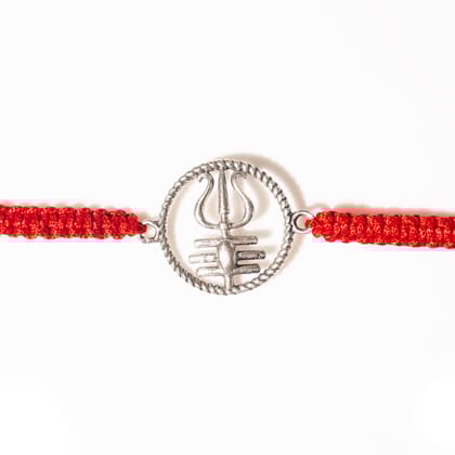 Trinetra Rakhi | Pure 925 Silver for a Bond That Lasts forever-Free / Silver / Modern